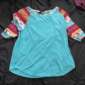 Cruel Denim Half Sleeve Top